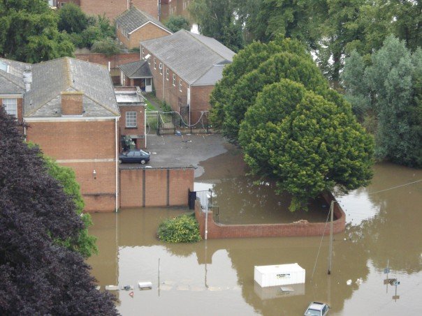 Former Abbey school and Gander Lane from the tower.jpg